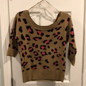 Leopard print sweater
